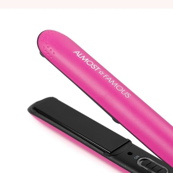 ALMOST FAMOUS Fierce Glam Flat Iron with Travel Pouch - Picture 2 of 6
